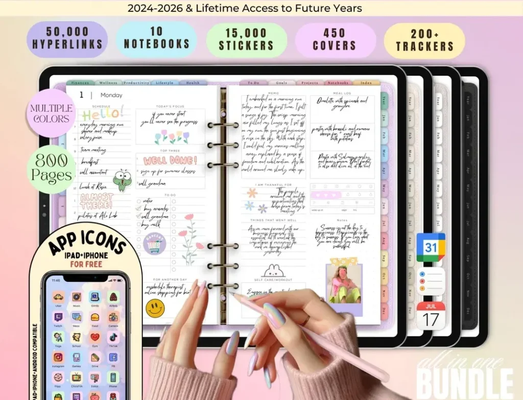 All-in-One Dated Digital Planner