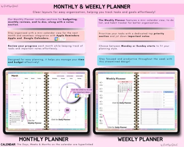 All In One Digital Planner 2025 2026 2027 - Image 8