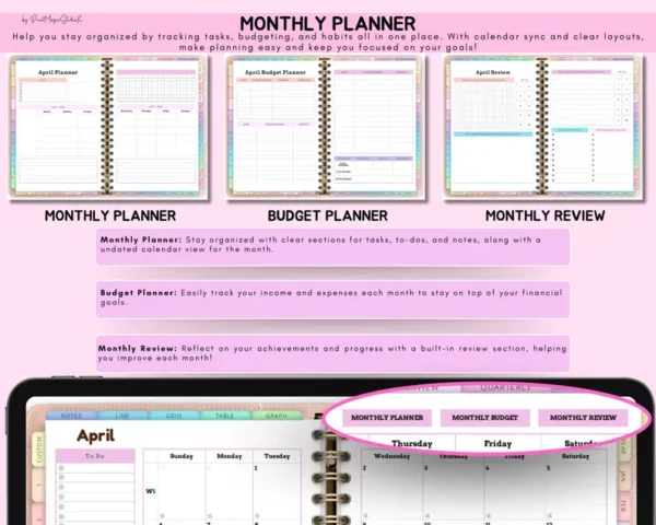 All In One Digital Planner 2025 2026 2027 - Image 4