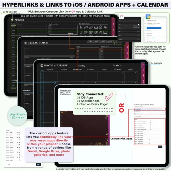 Dark ADHD Digital Planner - Image 3