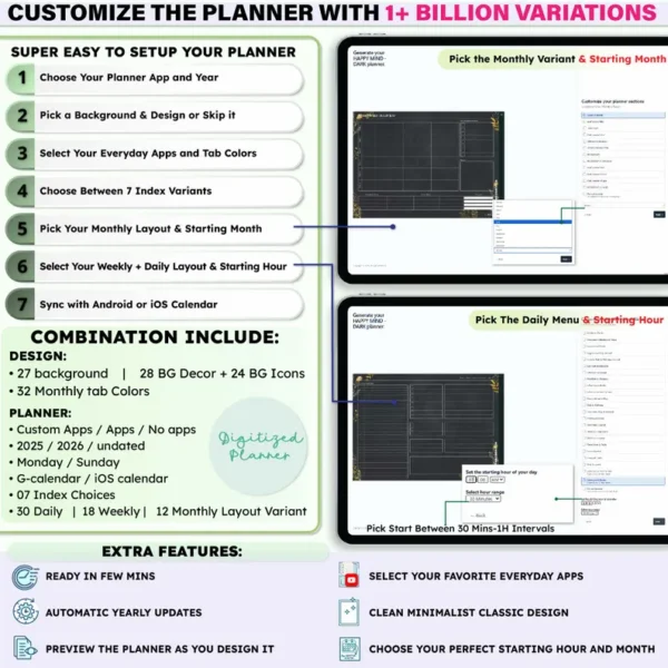 Dark ADHD Digital Planner - Image 10
