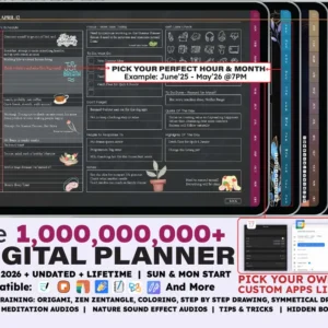Dark ADHD Digital Planner